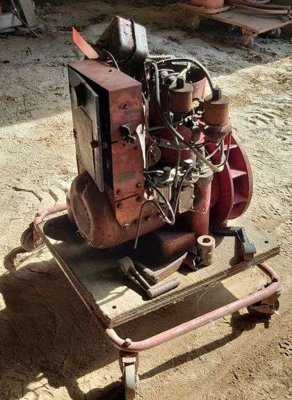 Delco-Light Engine On Stand