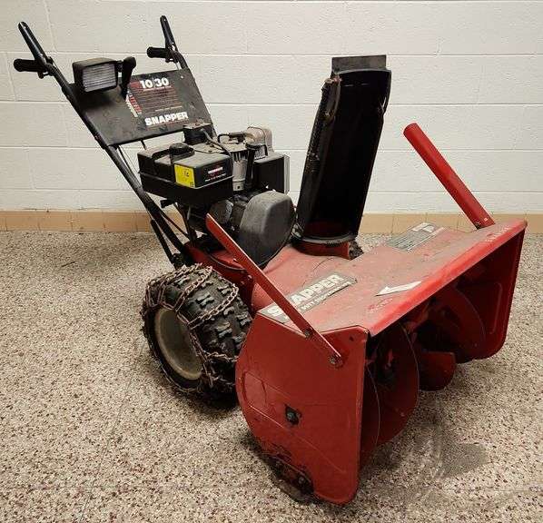 Snapper 10/30 Snow Thrower 30", 10 HP Tecumseh Gas Engine, 2 Stage Electric Start, Mod No. 10305