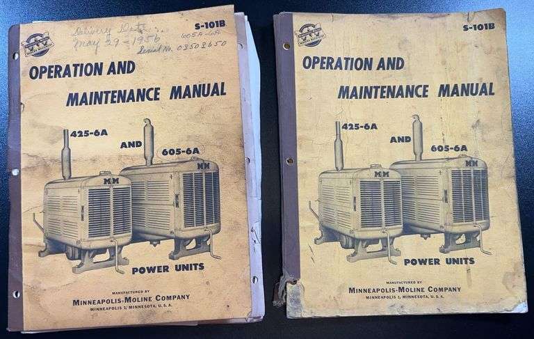 Operation and Maintenance Manual For 425-6A & 605-6A Power Units