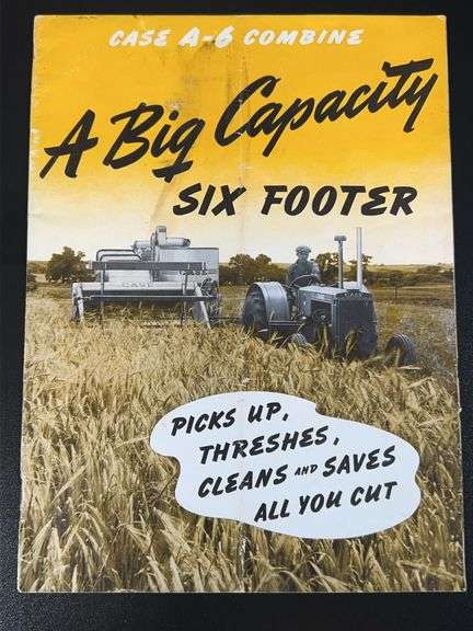 (AA) CASE A-6 Combine Catalog