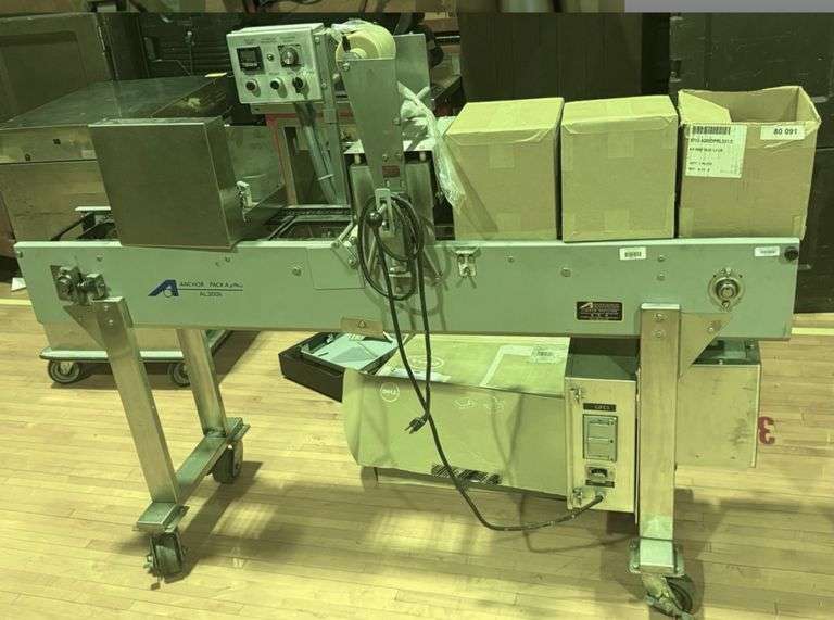 Anchor Packaging AL300X Inline Tray Sealer w/Rolls of Sealing Plastic