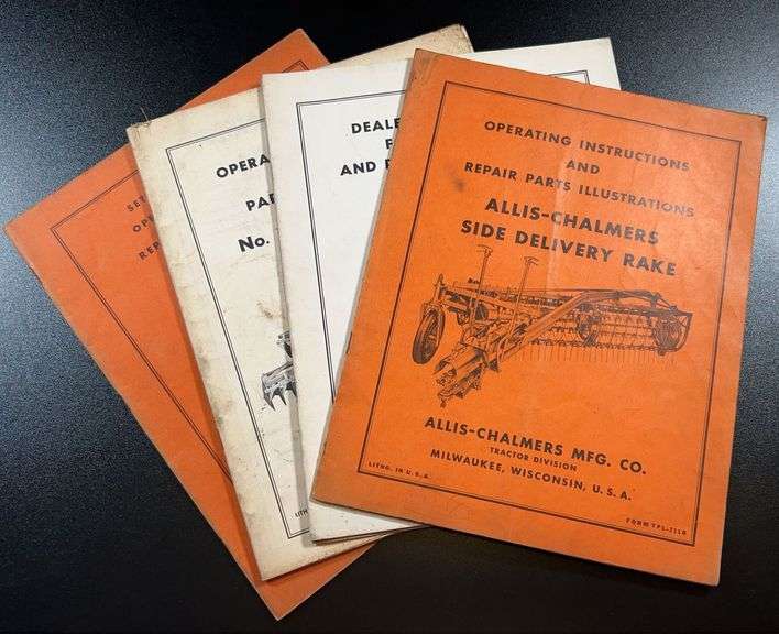 Allis-Chalmers Operating Instructions & Parts Illustrations Manuals
