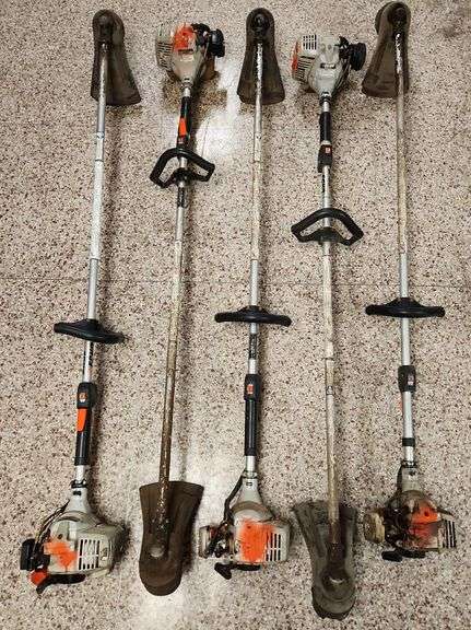 (5) Echo Weed Wackers Model No. SRM- 210, 21.2cc Two Cycle Engine, Straight Shaft, Complete