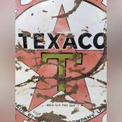 42in Vintage SSP Texaco Gasoline & Motor Oil Black 