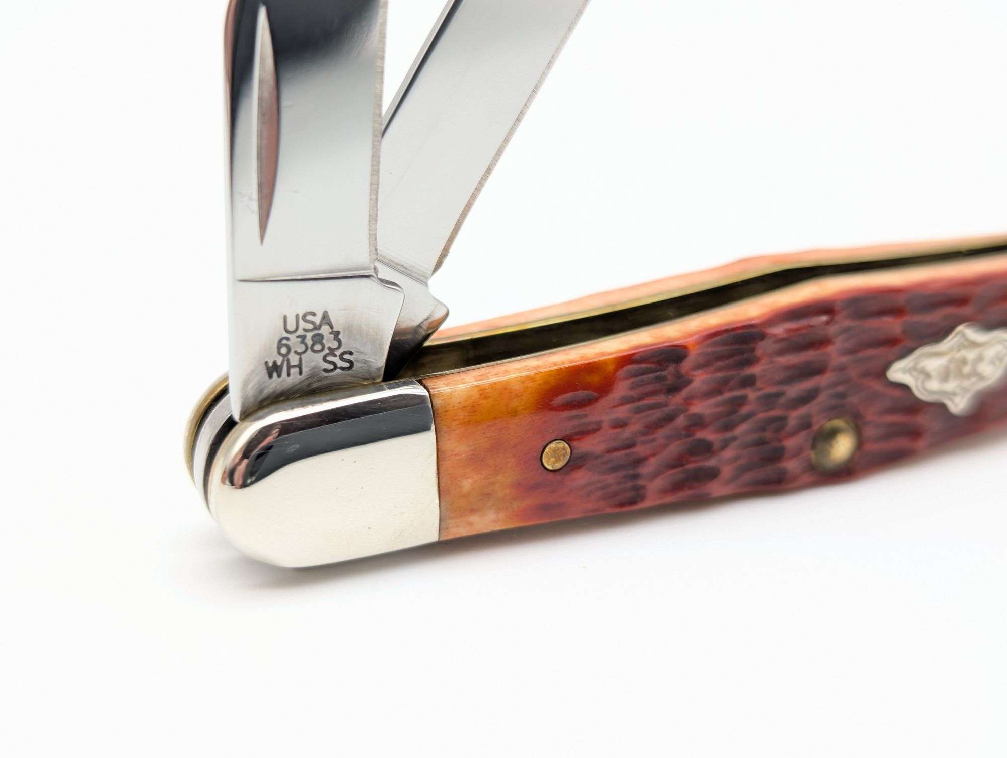 2007 Case XX William Russell Case Chestnut Bone Splitback Whittler