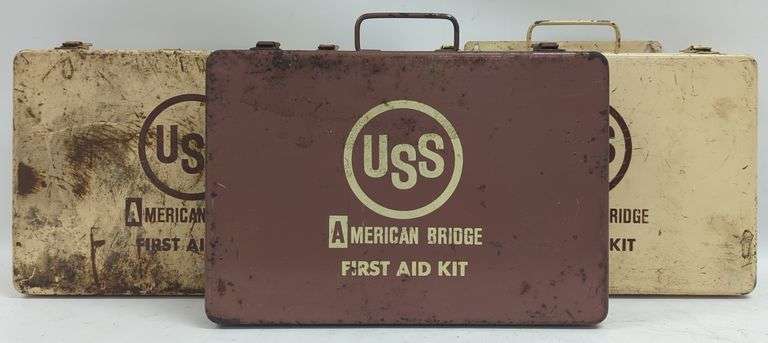 Vtg USS American Bridge First Aid Kit