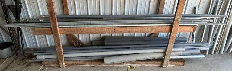 2 Shelves of Electrical Conduit Pipes