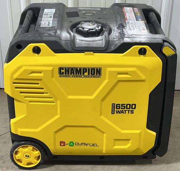 DZ) Champion 6500/5250-Watt Dual Fuel Portable Inverter Generator