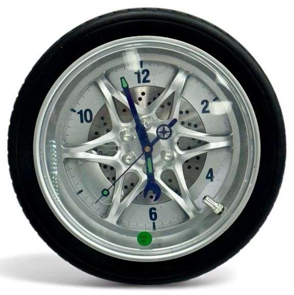 Rota Rim Clock Tools Tire Rim Gear Wall Clock - Kraft Auction Service, LLC