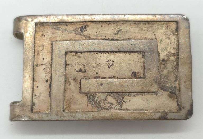 (E) Mexico Alpaca Sterling Silver Money Clip