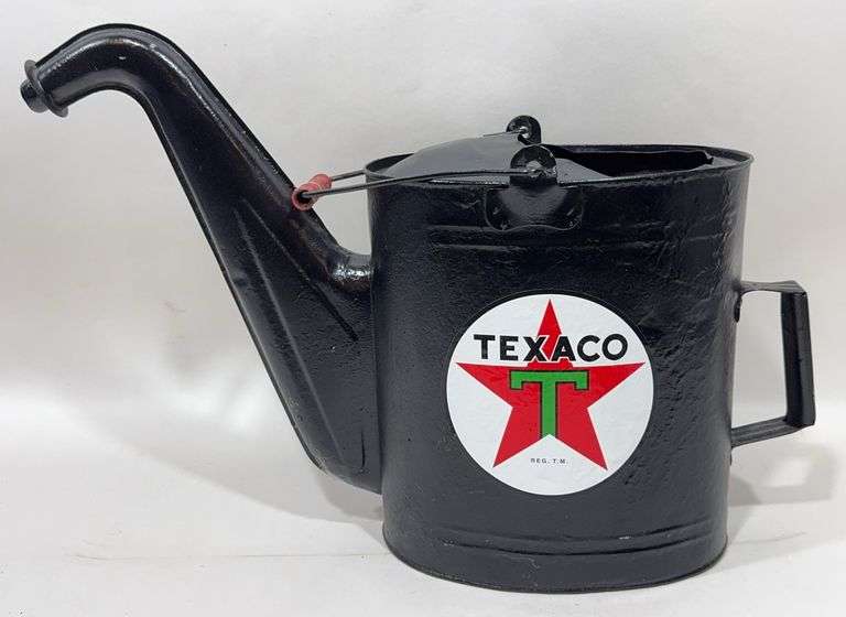 Texaco Oil / Water Metal Spouted Can