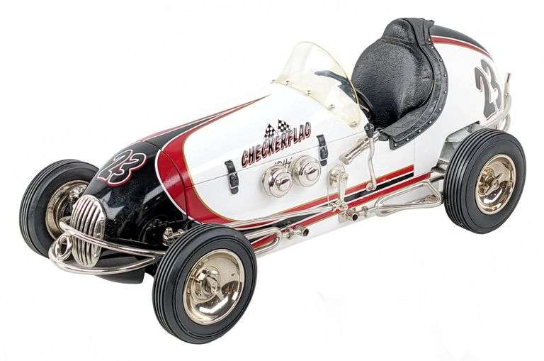 Retro 123 Checkerflag "Offy" #23 Midget Racer
