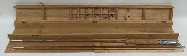 Vtg Japanese Viking Bamboo Fly Rod