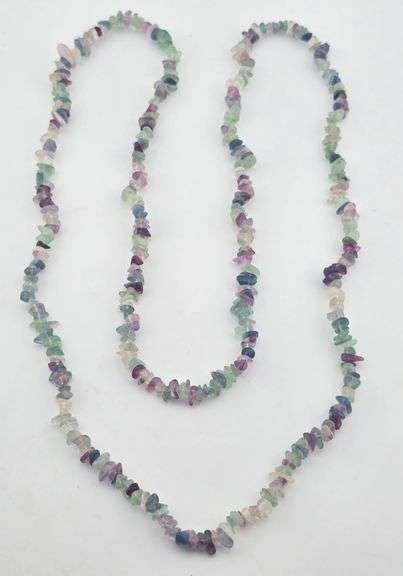 36" Genuine Polished Multi Gemstone Necklace