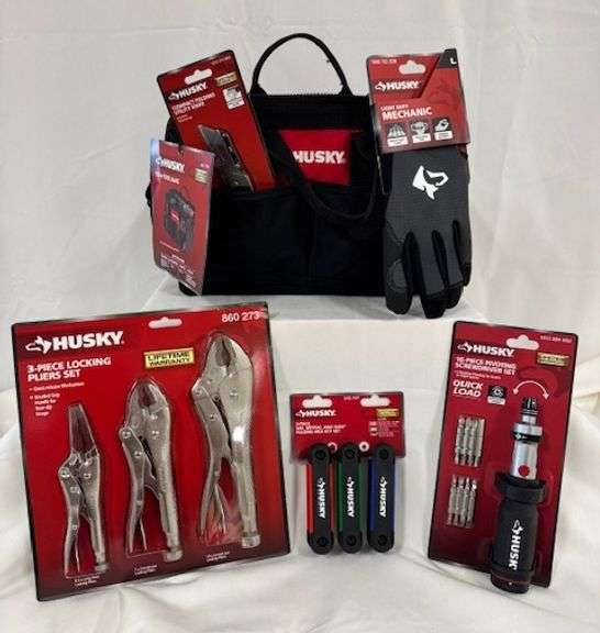 Husky Tool Bag with Assorted Tools