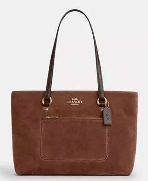 Coach Station Tote Bag - Vintage Brown