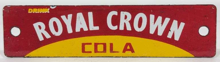 Porcelain RC Royal Crown Soda 6in Advertising Sign