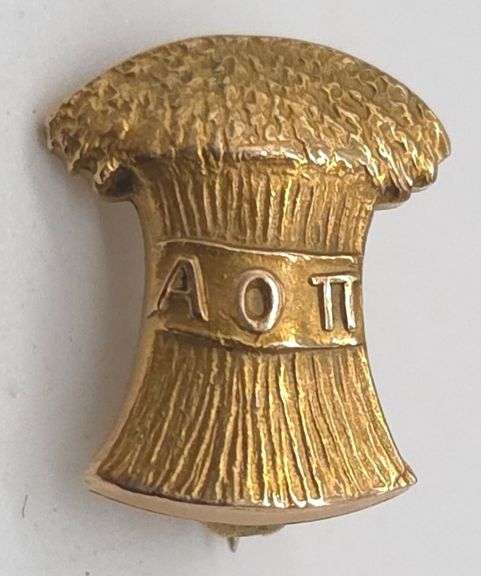 (E) 10K Yellow Gold Sorority Pin