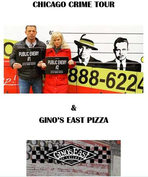 Chicago Crime Tour & Gino's East Pizza for 6