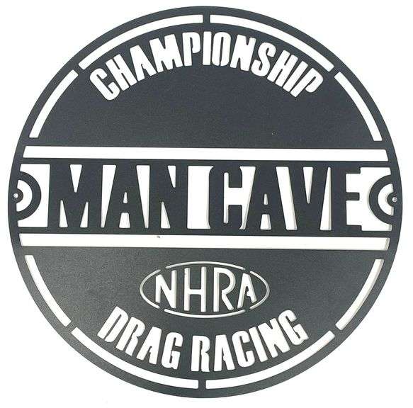 Die Cut Metal NHRA Drag Racing Championship Man Cave Sign - Kraft ...