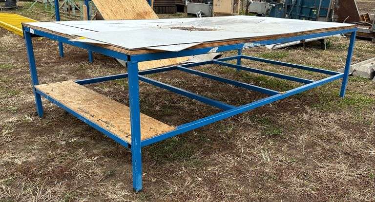 Multiple Frame Table (CS) Multi-Tiered Metal Frame Layout Table - Kraft Auction Service, LLC