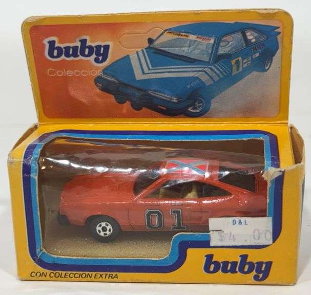 Vintage Die-Cast Buby Dukes Of Hazard General Lee In Box