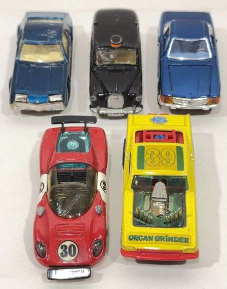 Lot Of Five Vintage 1:43 Die-Cast Corgi Cars