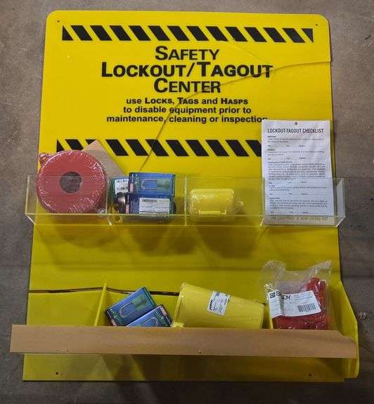 Safety Lockout/Tagout Center Display - Kraft Auction Service, LLC