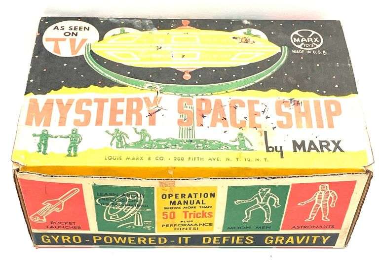 Louis Marx & Co. Mystery Spaceship Gyro-Powered In Box - Kraft Auction ...