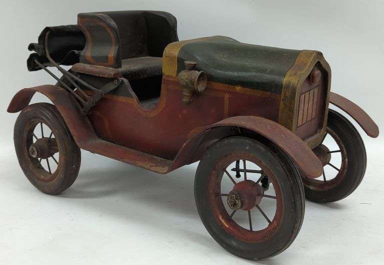 Large Model T Torpedo Roadster Folk Art Style Model