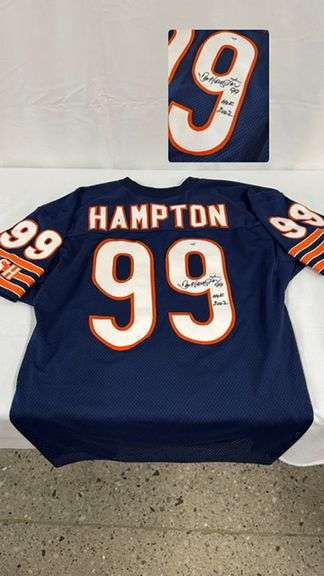 Dan Hampton Autographed Jersey