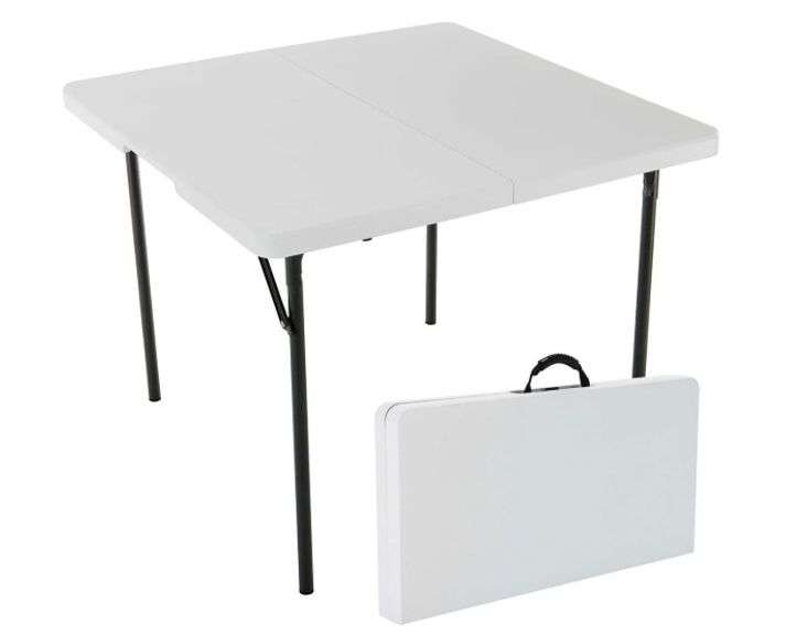 34" Square & 6' Rectangle Plastic Folding Tables