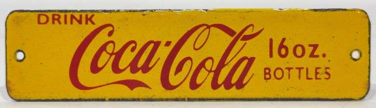 Porcelain Coca-Cola 6in Advertising Sign