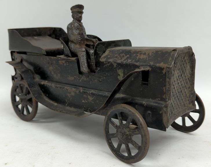 Vtg Dayton Hill Climber Early Pressed Steel Car