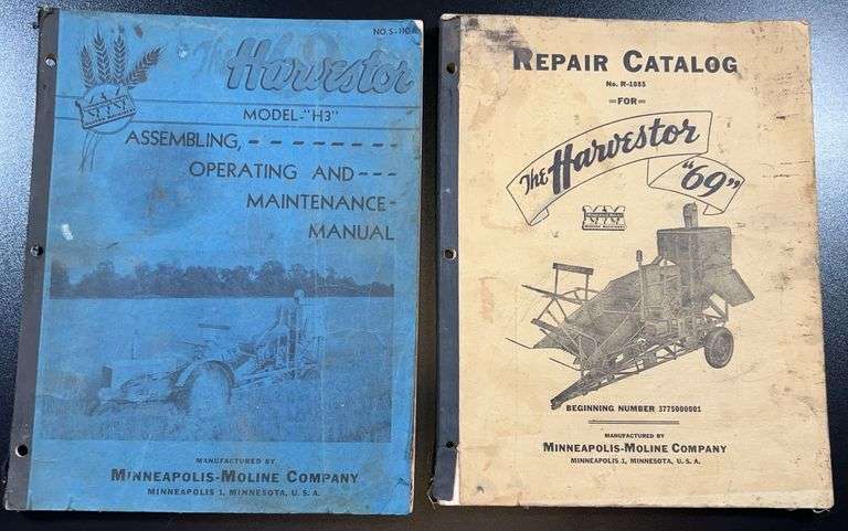 Repair Catalog For The Harvestor “69” & Manual For The Harvestor Model “H3”