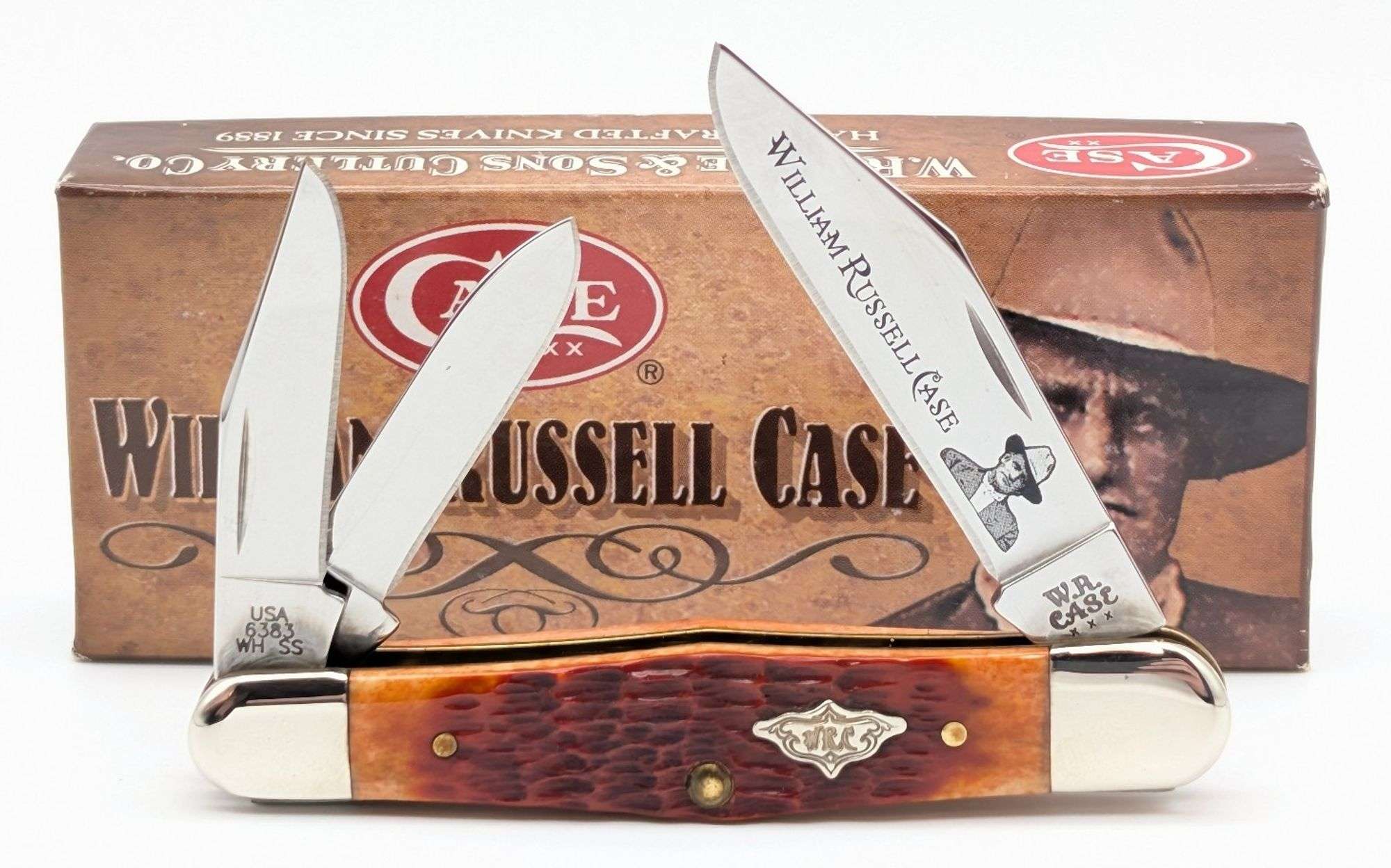2007 Case XX William Russell Case Chestnut Bone Splitback Whittler