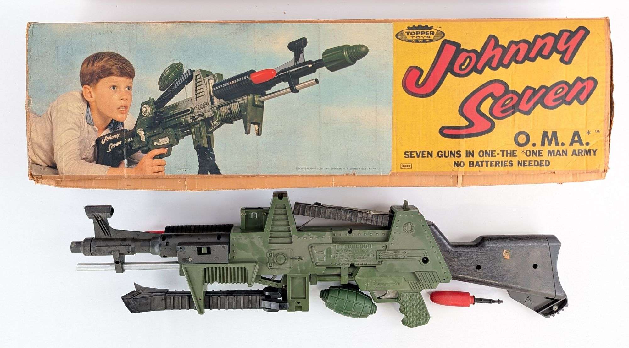 GUNS 'N' WANKERS 『SILLY』他7インチ 4枚セット Topper Toys Johnny Seven One Man Army Gun w/ Box - Kraft Auction