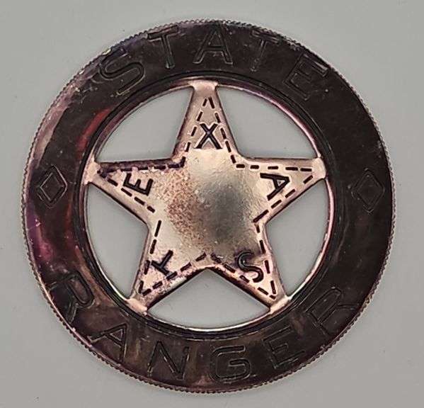 (AM) Franklin Mint Replica Sterling State Ranger Badge