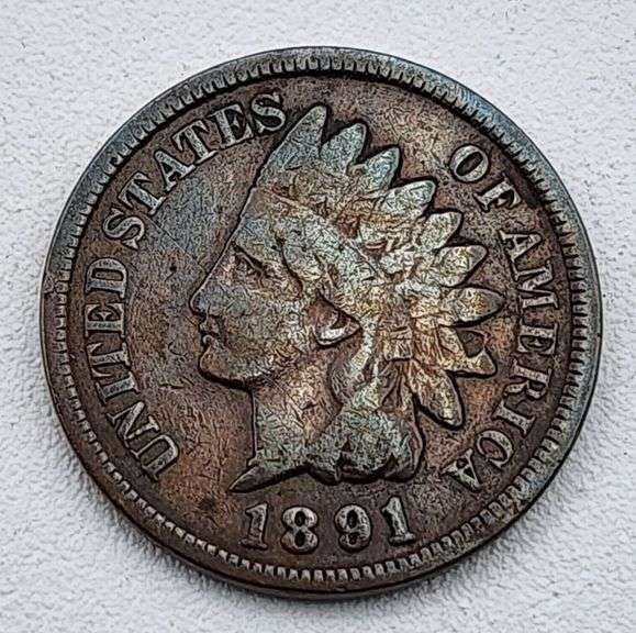 (A) US 1891 Indian Head Cent