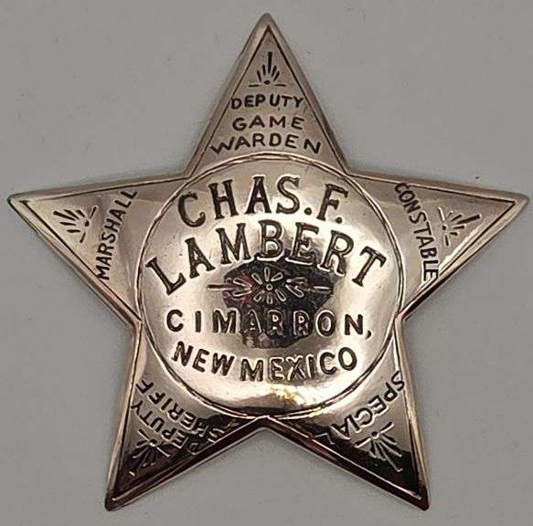 (AM) Franklin Mint Replica Sterling Chas F Lambert Badge