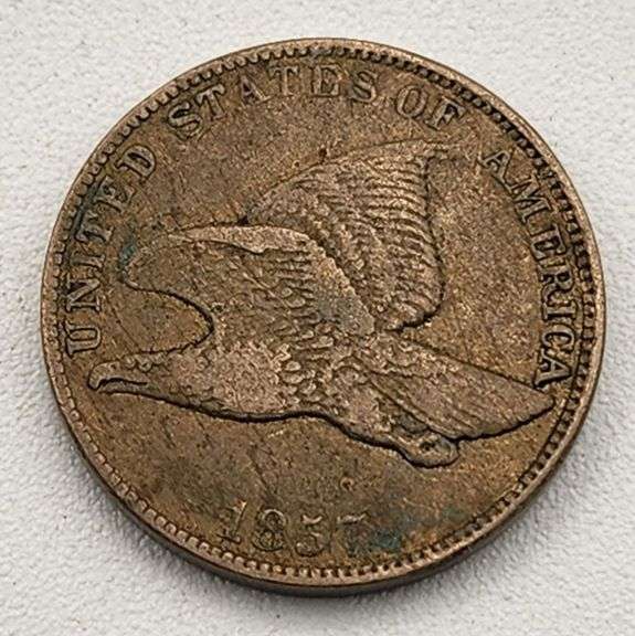 (A) US 1857 Flying Eagle Cent
