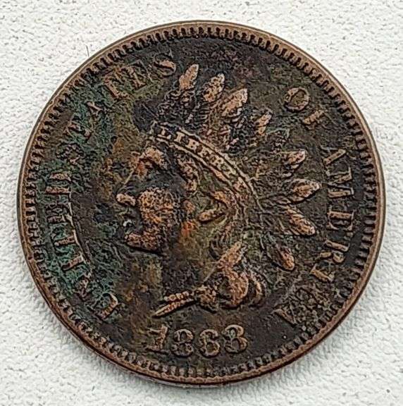 (A) US 1868 Indian Head Cent