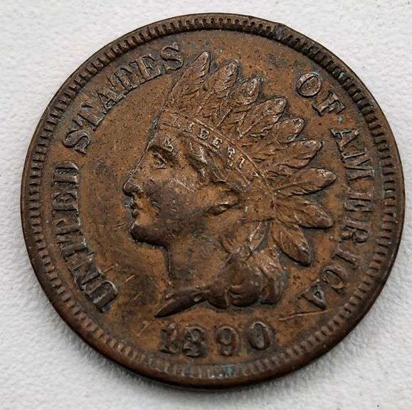 (A) US 1890 Indian Head Cent