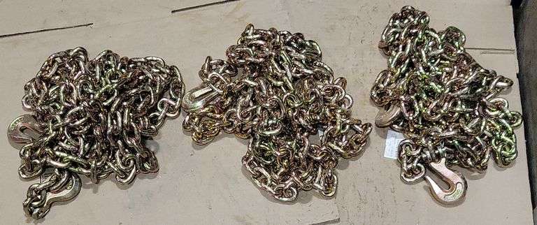 3 Transport Tie-Down Tow Binding Chains