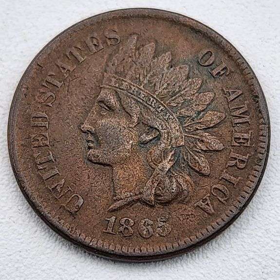 (A) US 1865 Indian Head Cent