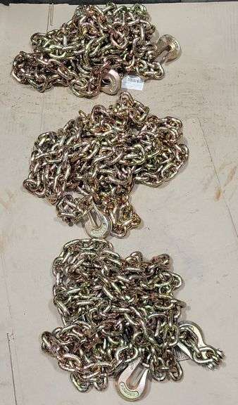 3 Transport Tie-Down Tow Binding Chains