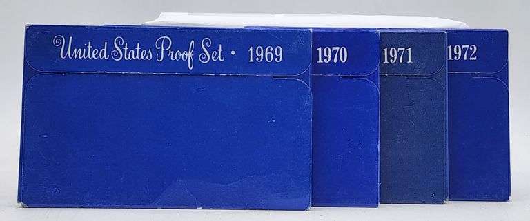 (D) US Mint 1969-1972 Proof Sets