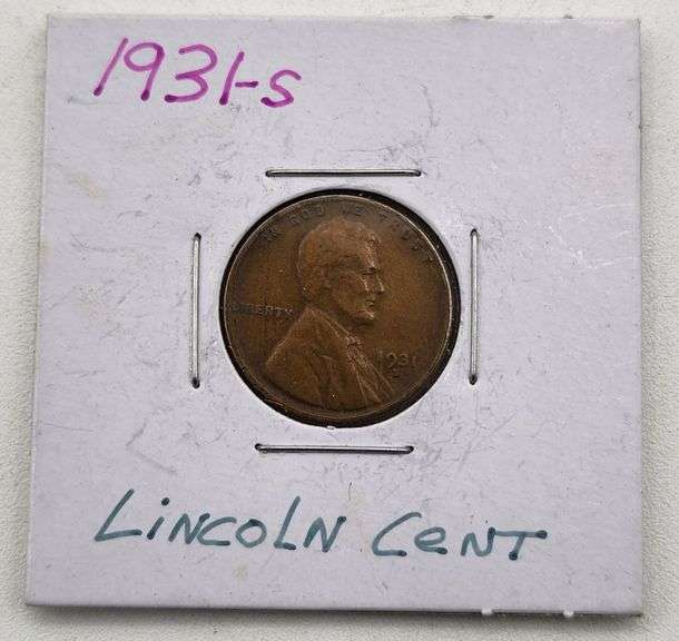(A) US 1931-S Lincoln Wheat Cent