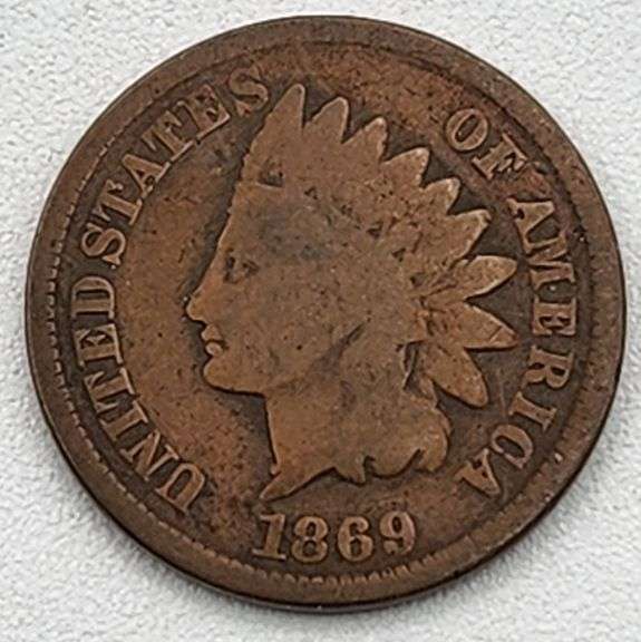 (A) US 1869 Indian Head Cent