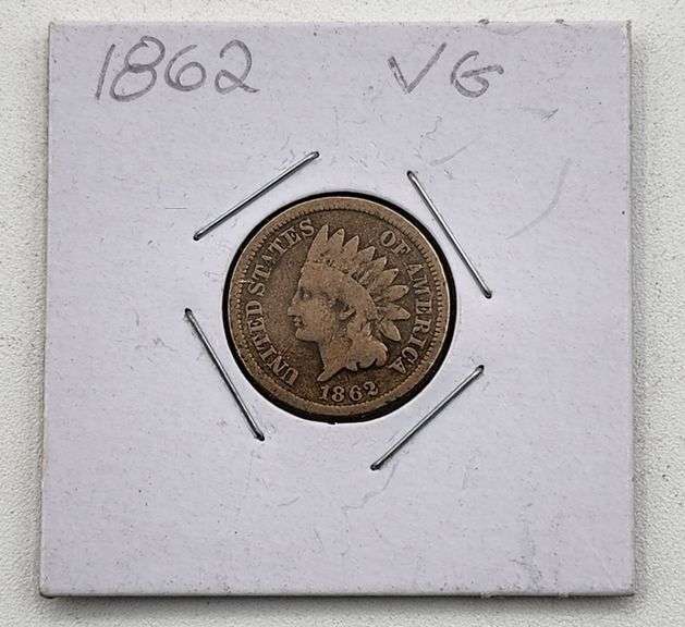 (A) US 1862 Indian Head Cent